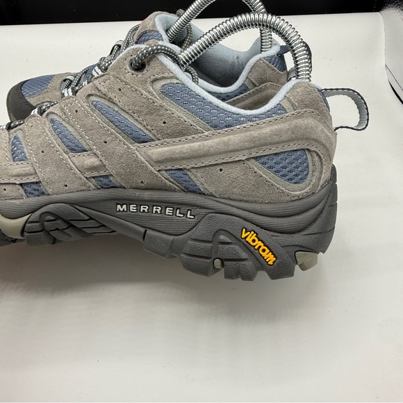 Merrell Vibram Moab 2 Ventilator Gray Hiking Outdoor Boots - Picture 5 of 8